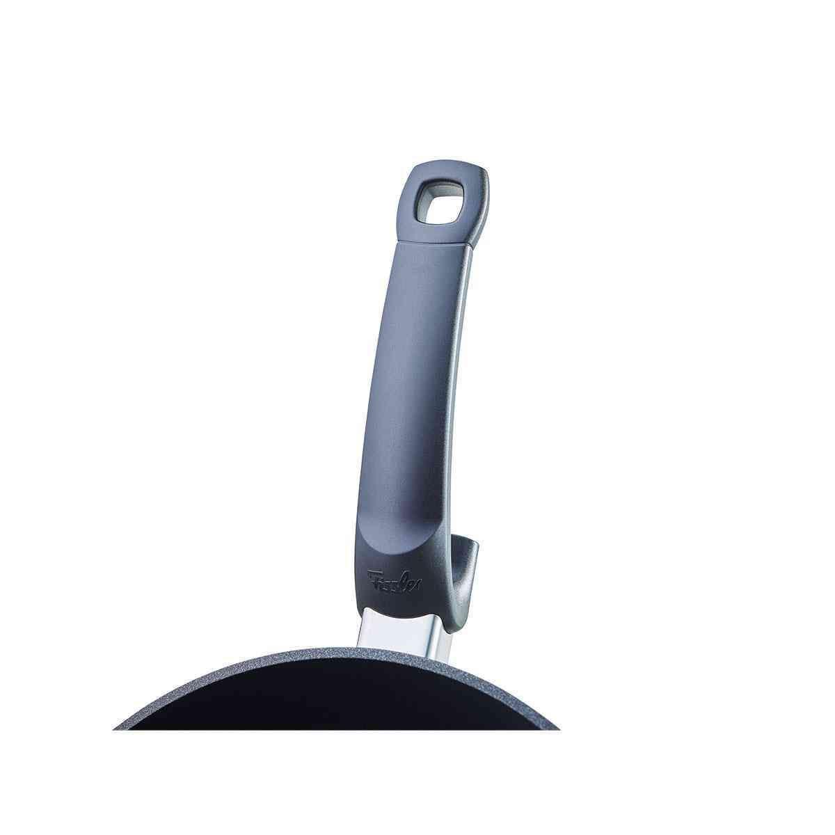 PATELNIA DO SMAŻENIA 159-121-28-100/0 FISSLER - czarny, Basics, metal (28cm) - Fissler