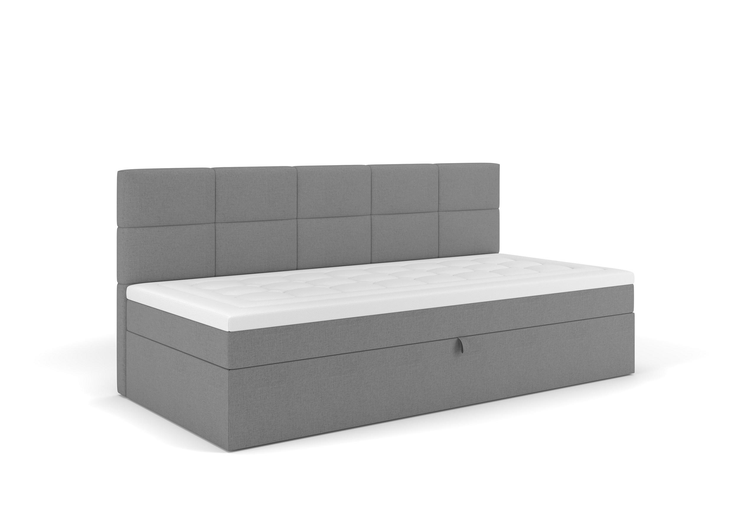 Heverő Taco 90/200cm - szürke, Konventionell, műanyag/faalapú anyag (90/200cm)