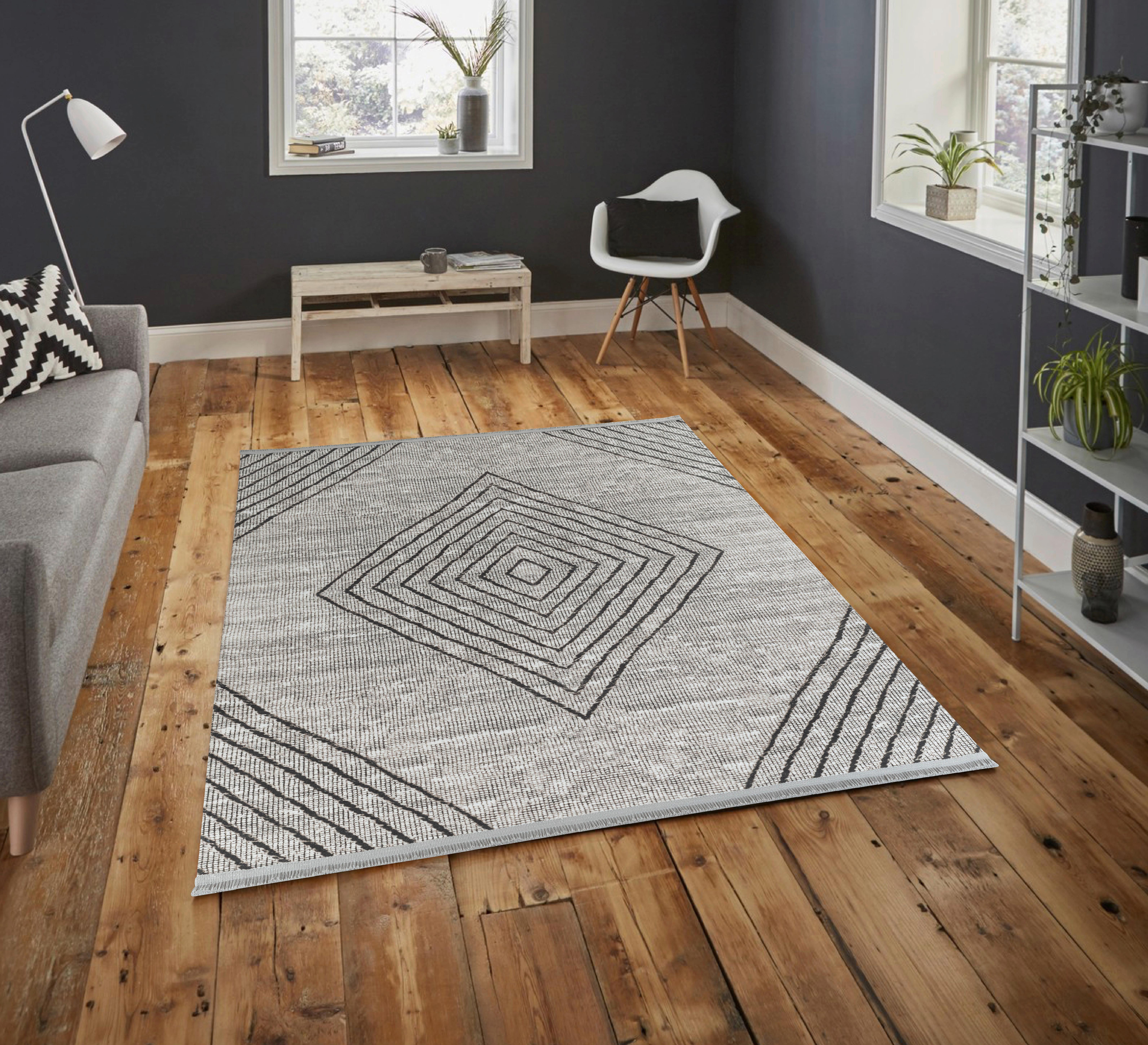 Webteppich Fabius in Braun ca. 200x290cm - Braun, Natur, Textil (200/290cm)
