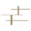 Stenski Regal Leo - barve hrasta, Design, leseni material (123/81/22cm) - Livetastic