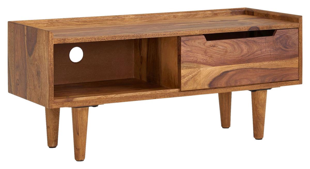 Nizka Omarica Wohnling - barve indijskega rožnega lesa, Moderno, les (95/44/34cm) - MID.YOU