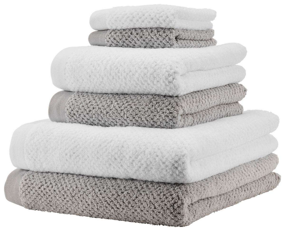Kéztörlő Luise 50/100cm - fehér, Konventionell, textil (50/100cm) - Modern Living