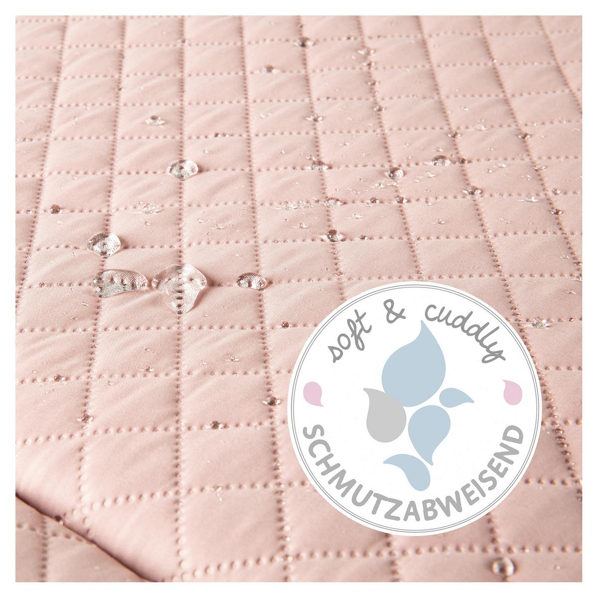 Krabbeldecke Roba Style Rosa ca. 85x45x75cm - Hellrosa, KONVENTIONELL, Textil (85/45/75cm) - Roba