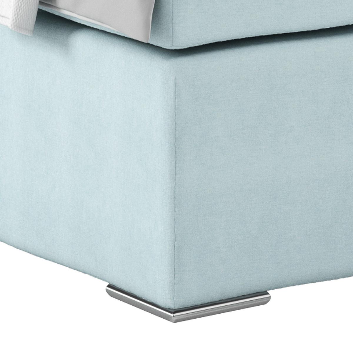 Boxspring Krevet Nero - boje mente/boje kroma, Konvencionalno, tekstil/metal (140/200cm) - Best Price