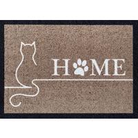 Lábtörlő Home 50/70cm - barna, műanyag (50/70/1cm)