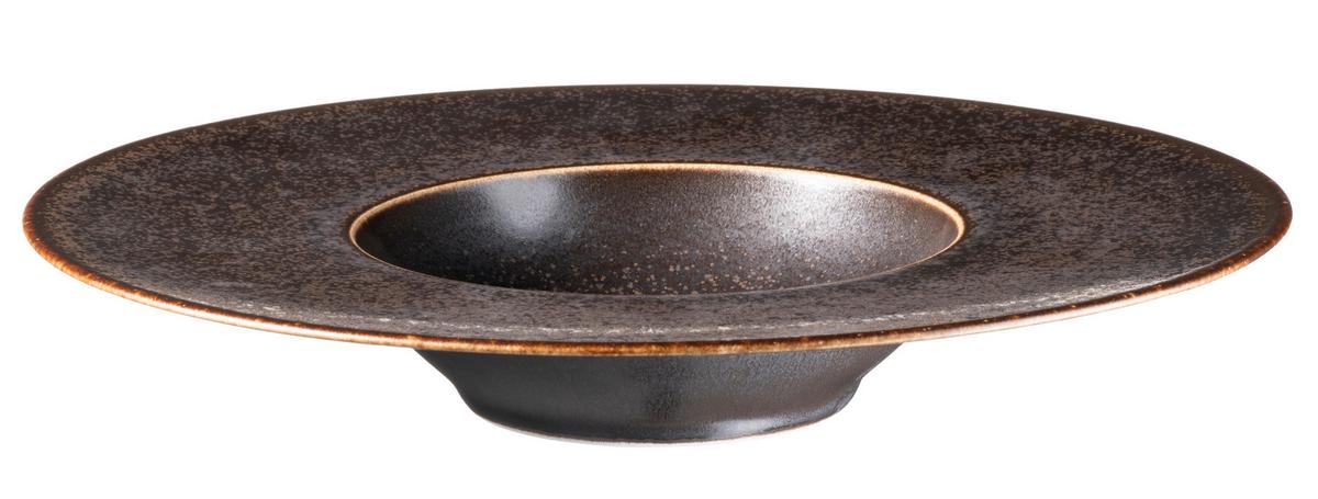 TELLERSET POWERFUL - Schwarz/Braun, Trend, Keramik (25cm) - Mäser