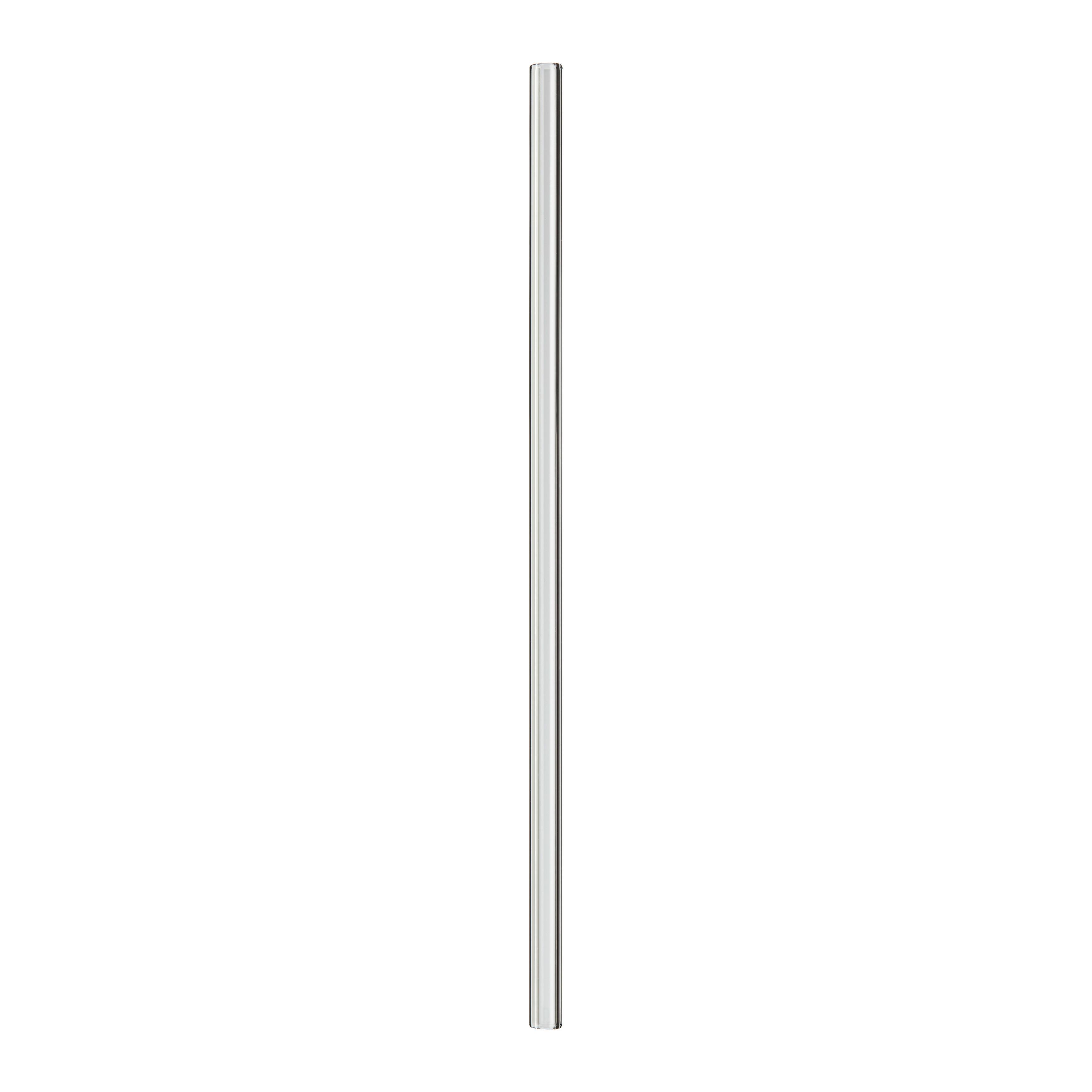 Trinkhalm Jessy Transparent, 7-teilig - Transparent/Schwarz, Glas (23cm) - Premium Living