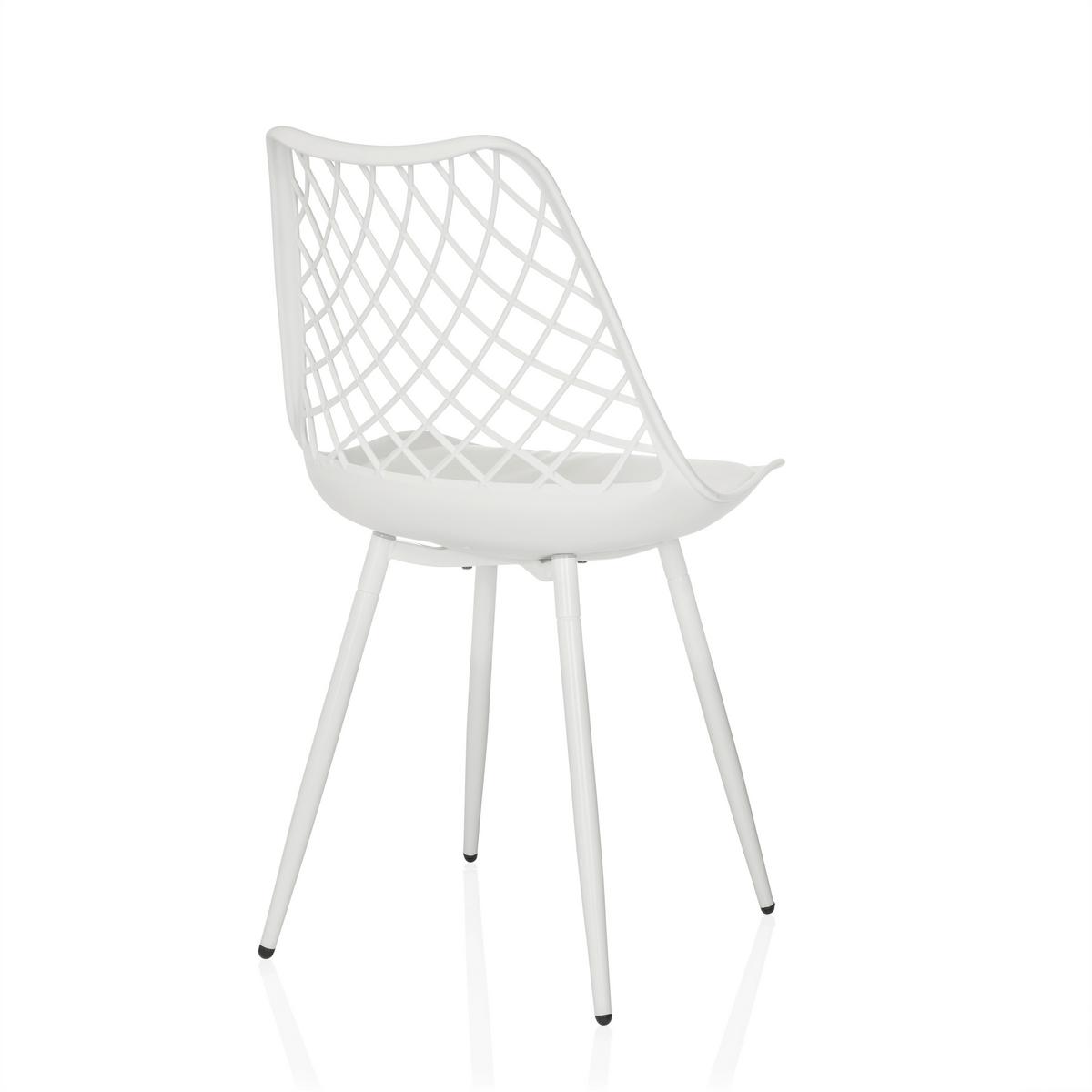 Vrtni Stol Begio S, Bela - bela, Moderno, kovina/umetna masa (48/83/57cm) - MID.YOU