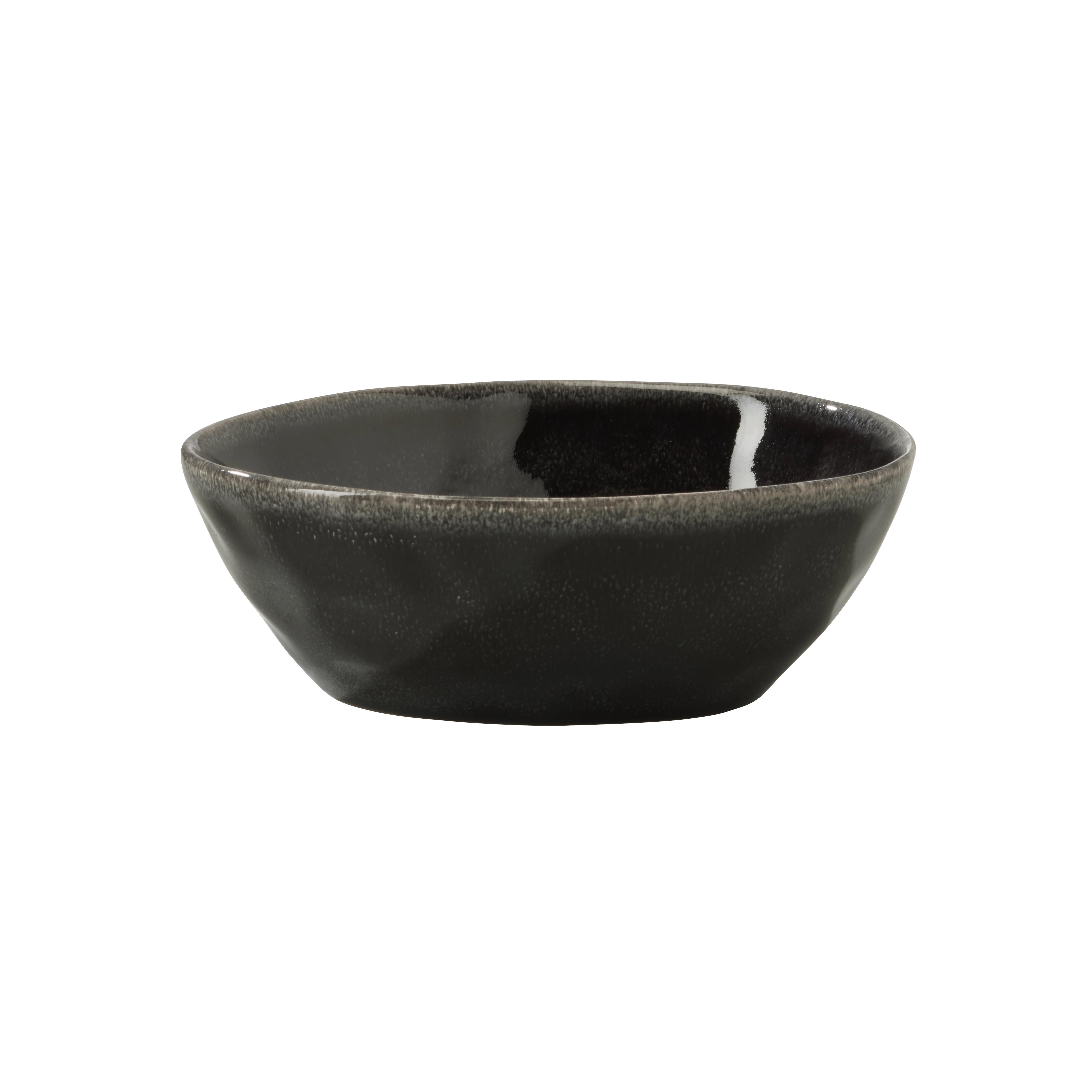 Müslischale Sindri in Schwarz - Schwarz, MODERN, Keramik (16/5.5/12cm)