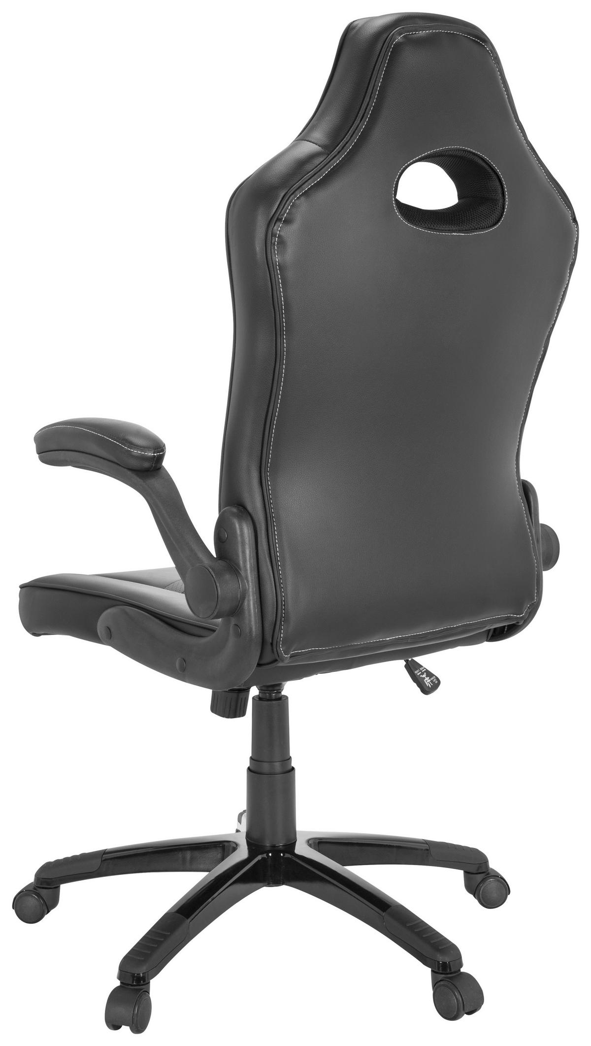 Gaming Stol Game Sport B, Črna - siva/črna, Moderno, umetna masa/tekstil (65/121/66cm) - MID.YOU
