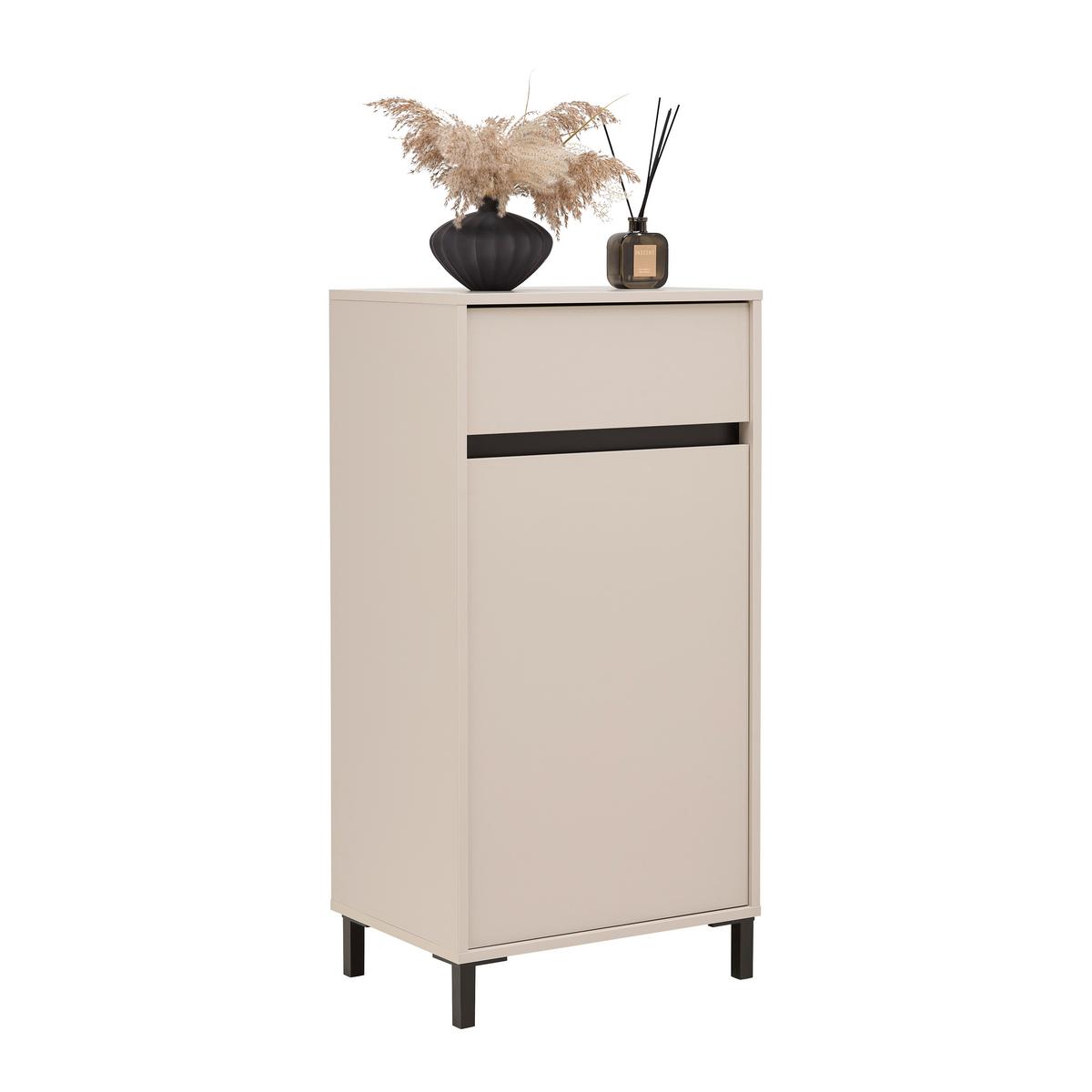 Schuhschrank Arran Kaschmirfarben - Kaschmir, MODERN, Holzwerkstoff (55/110/40cm) - Mömax