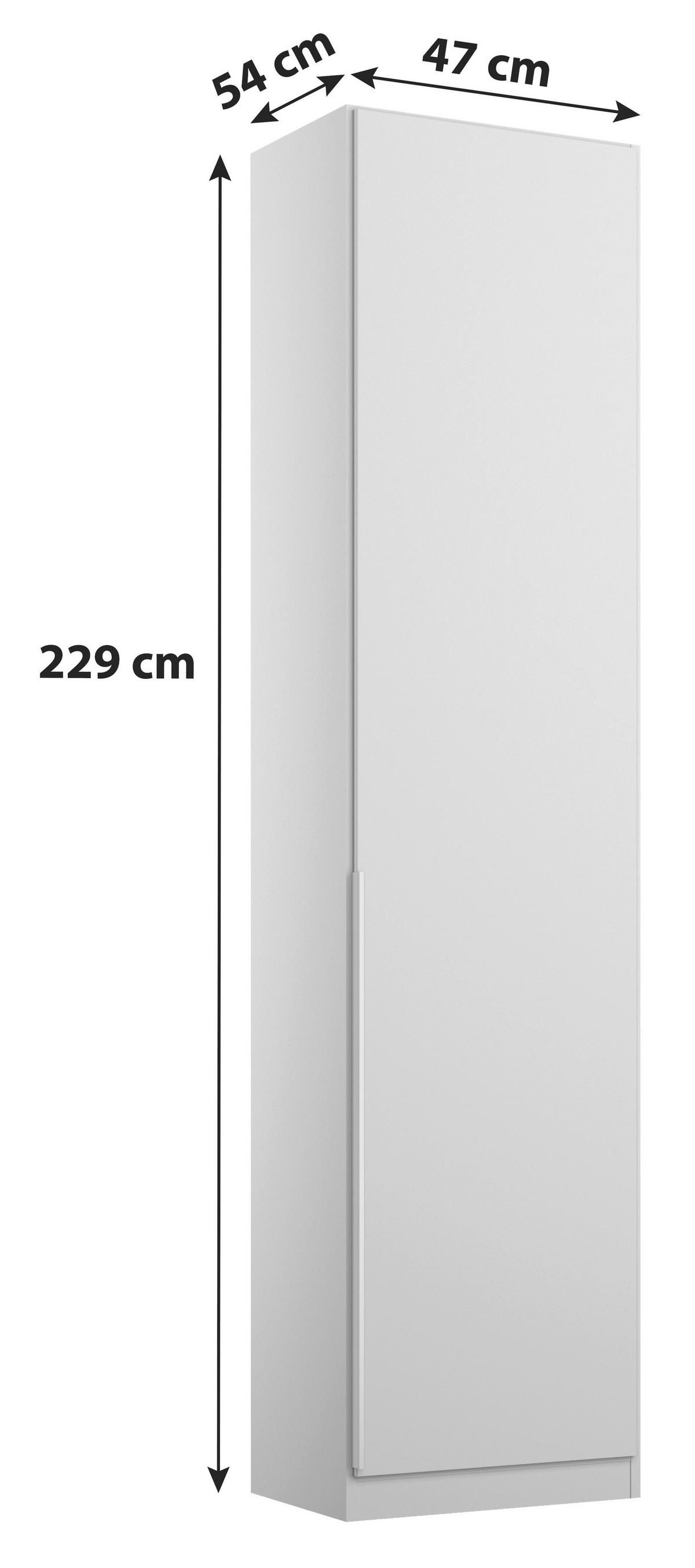 DULAP USI ROTATIVE ALABAMA - gri deschis, Modern, material pe bază de lemn (47/229/54cm) - Modern Living