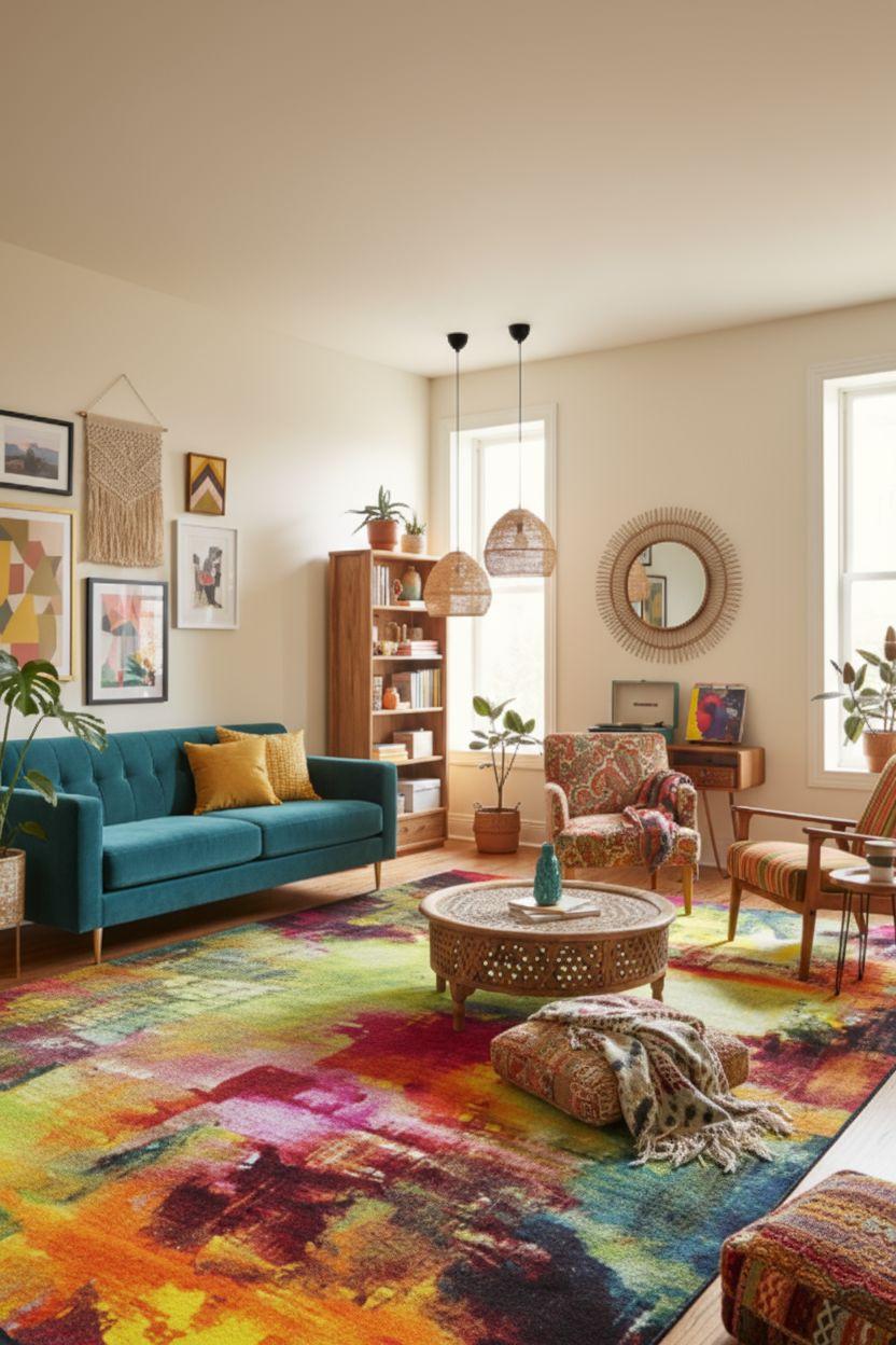 Webteppich Belis Multicolor ca. 80x150cm - Multicolor, KONVENTIONELL, Textil (80/150cm)