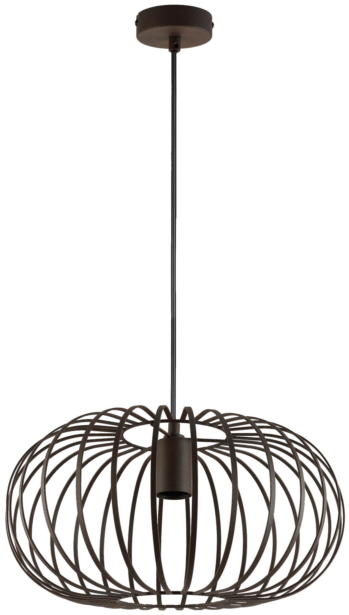Hängeleuchte Rosti in Schwarz max. 40 Watt - Rostfarben, MODERN, Metall (39/120cm) - Modern Living