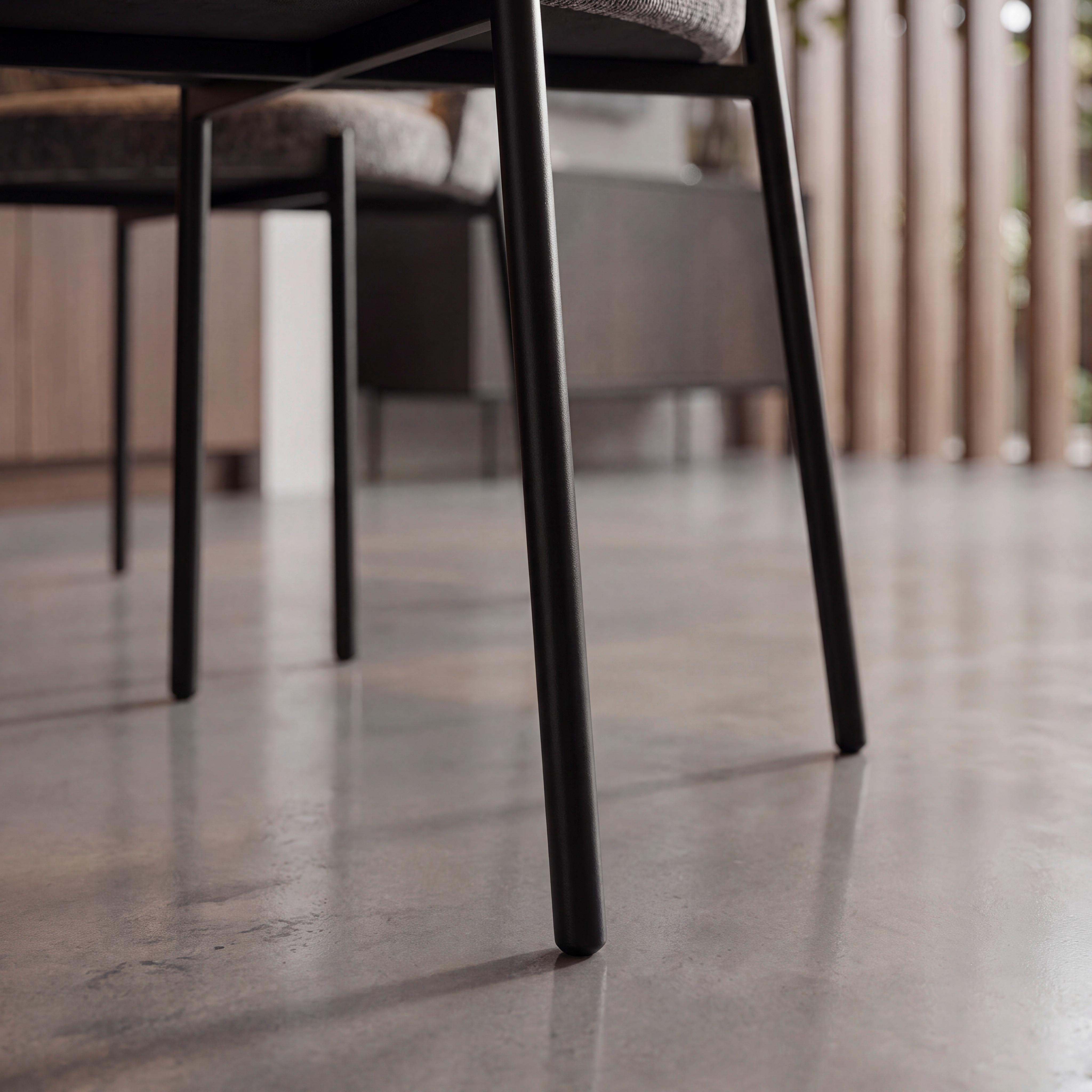 STOL NADIYA - brun/svart, Modern, metall/trä (52/78/56cm) - Bessagi Home