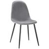STOL LIO - grå/svart, Modern, metall/trä (43/86/55cm) - Bessagi Home