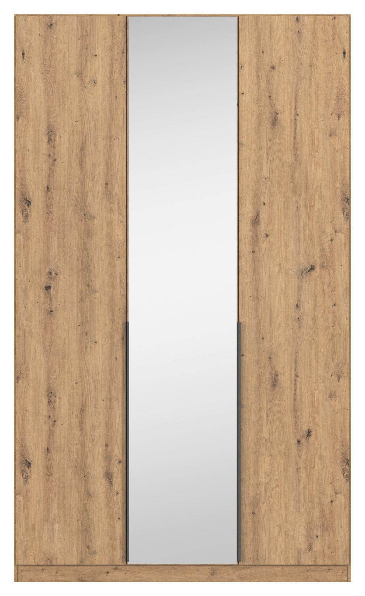 Ormar S Klasičnim Vratima Alabama - siva/srebrne boje, Moderno, drvni materijal/metal (136/229/54cm) - Modern Living