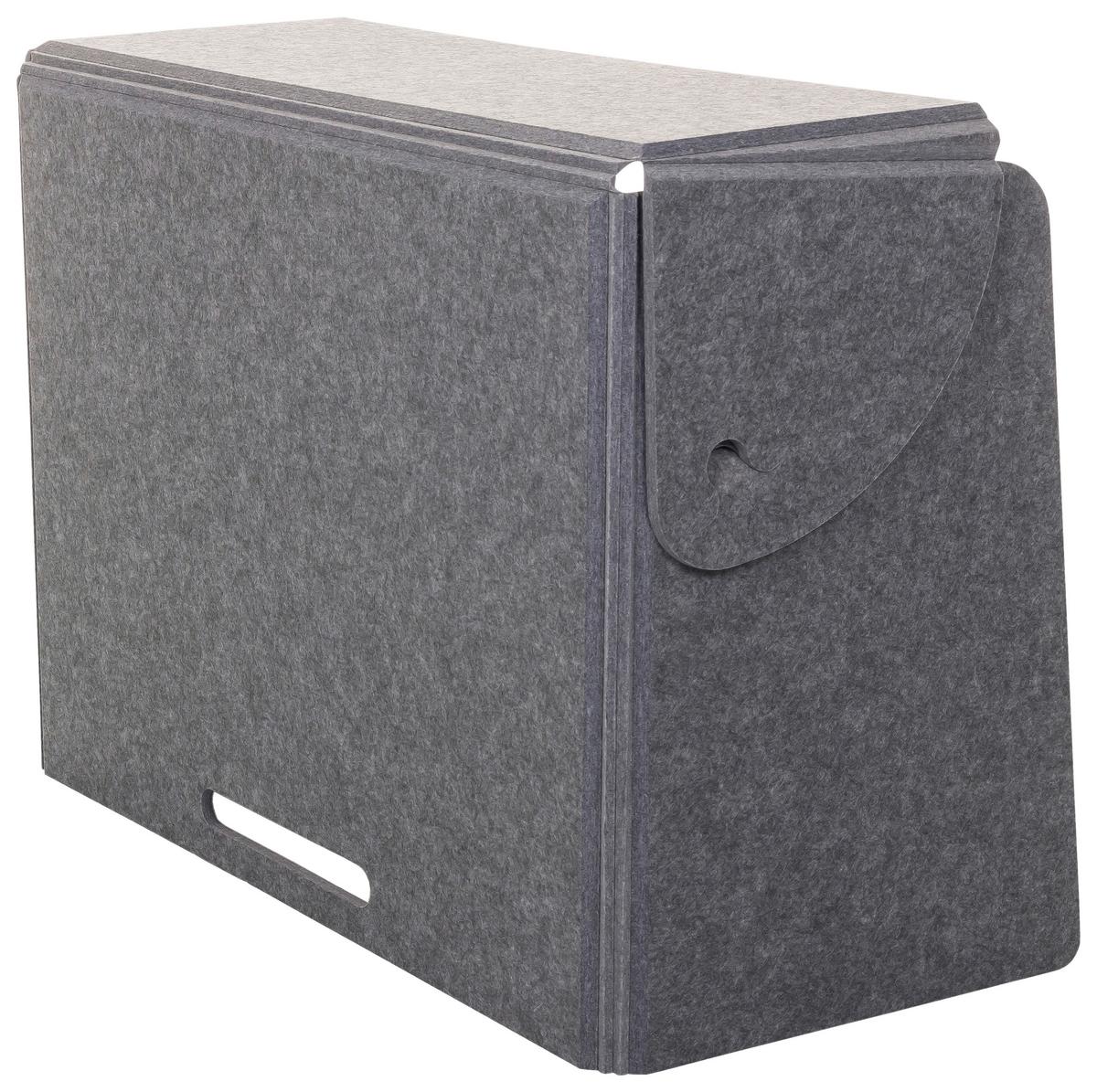 Pregradna Stena Flexmiut Fold, Siva - siva, Basics, umetna masa/tekstil (84/58/40cm) - MID.YOU