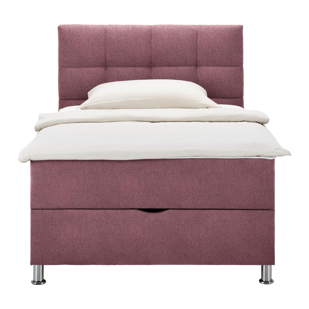 Box Krevet Oviedo - boje crnog vina, Konvencionalno, tekstil/metal (140/200cm) - Mömax