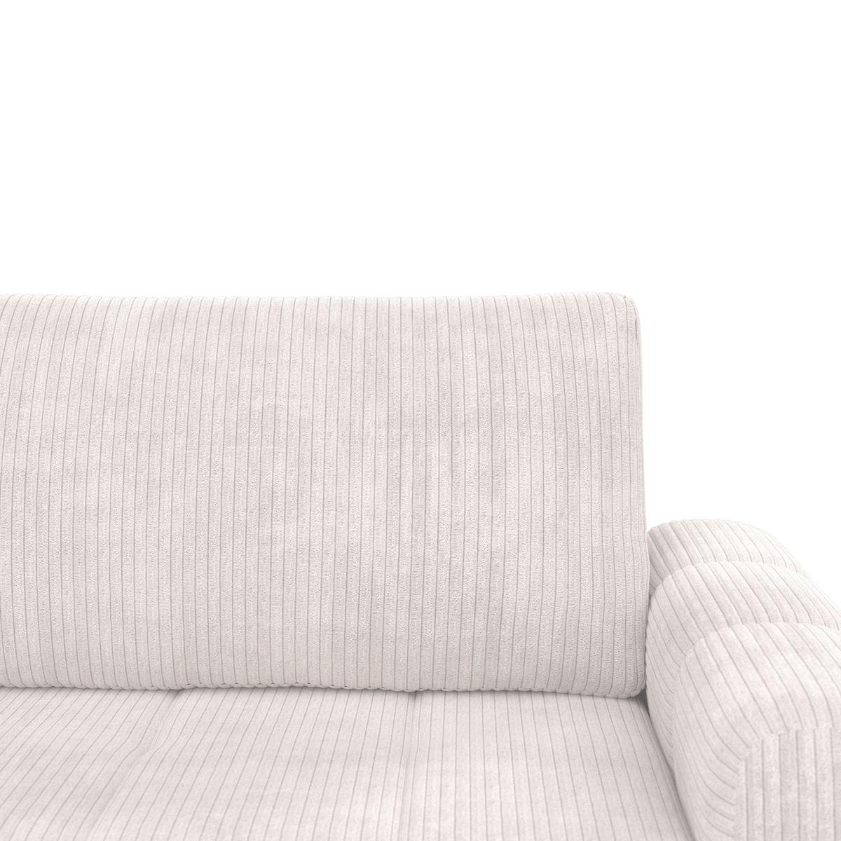 Canapea modulara GIA - alb, Modern, lemn/textil (261/197cm) - Bessagi Home