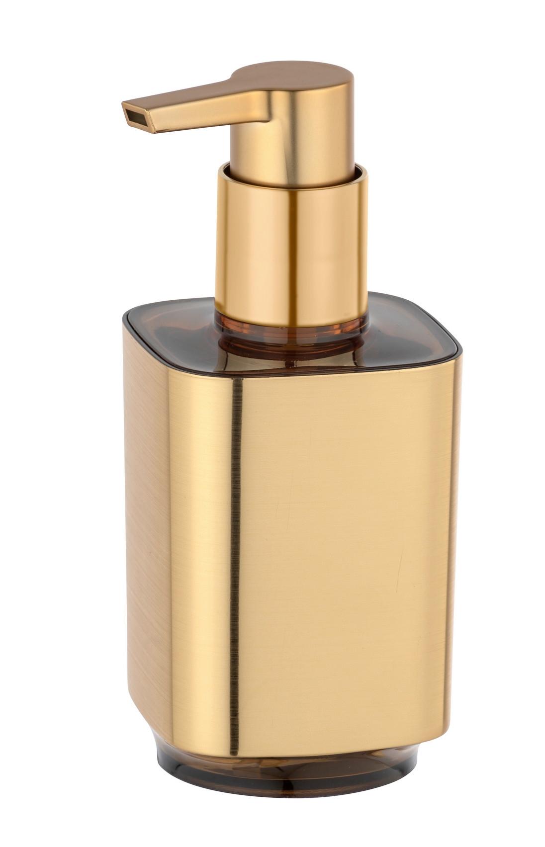 Dozator săpun Auron - auriu, Basics, plastic (7/16,5/8cm) - Wenko