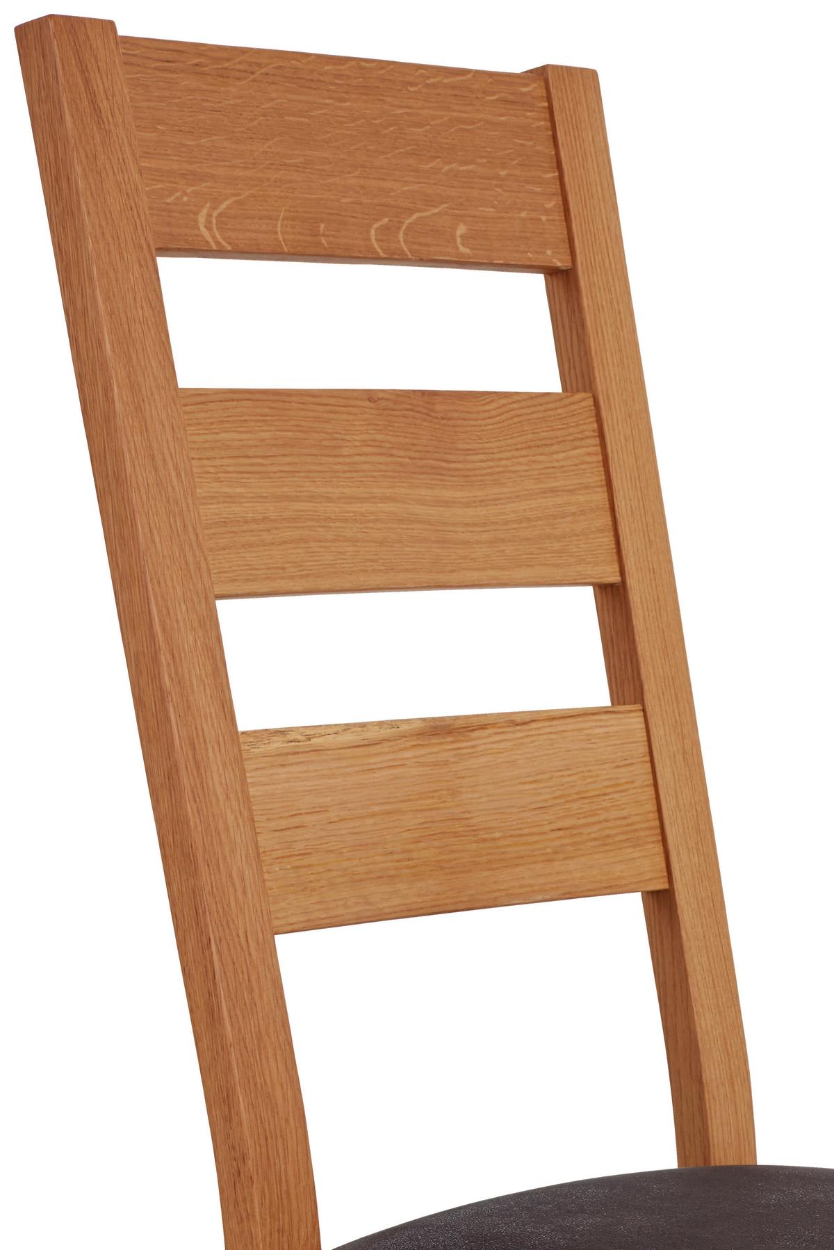 KRZESŁO ORLANDO - kolor dębowy/czarny, Konventionell, drewno (45/97/51cm)