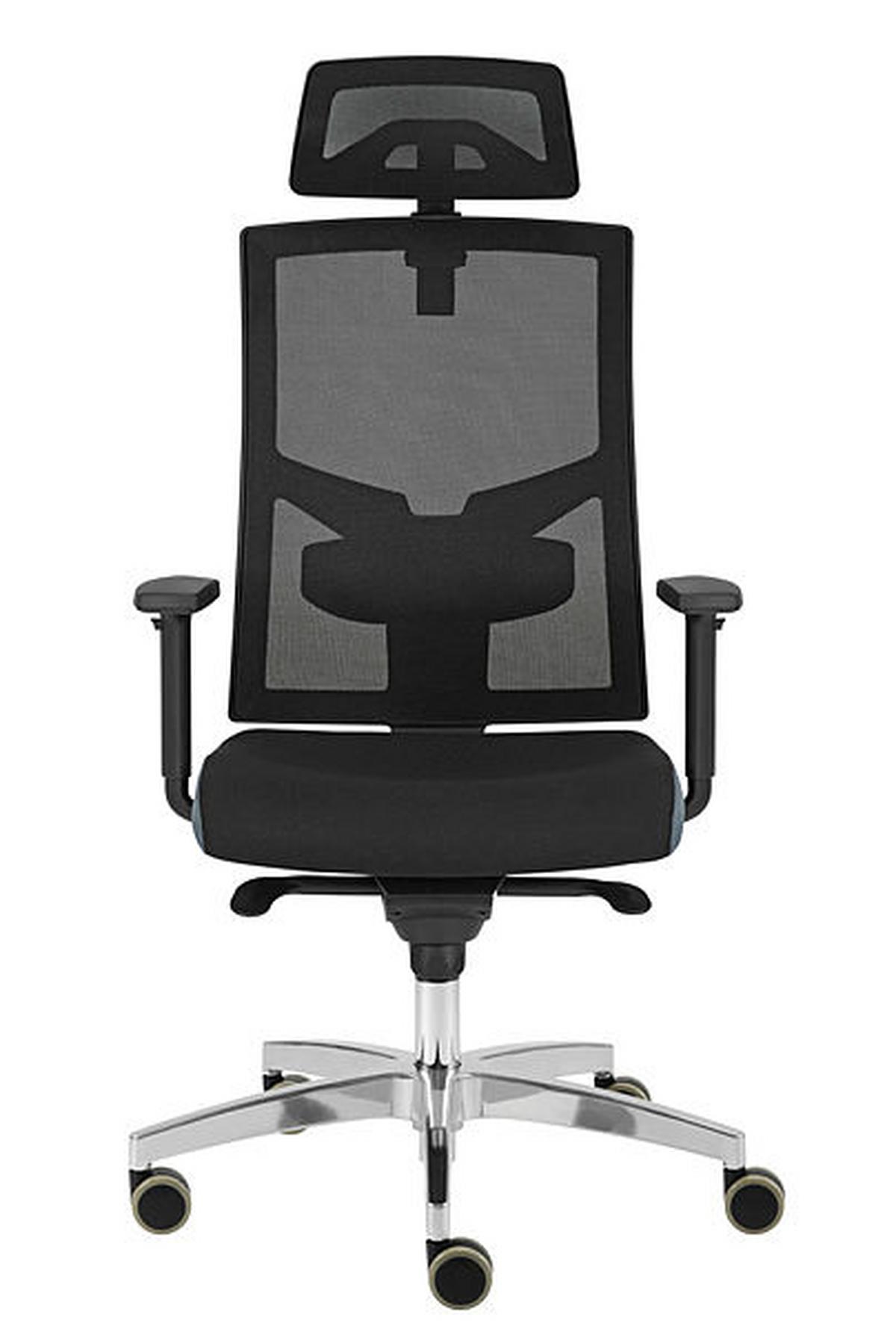 KRZESŁO OBROTOWE PREMIUM 2 - czarny/kolor chromowy, Konventionell, tworzywo sztuczne/metal (70/133/70cm) - Venda