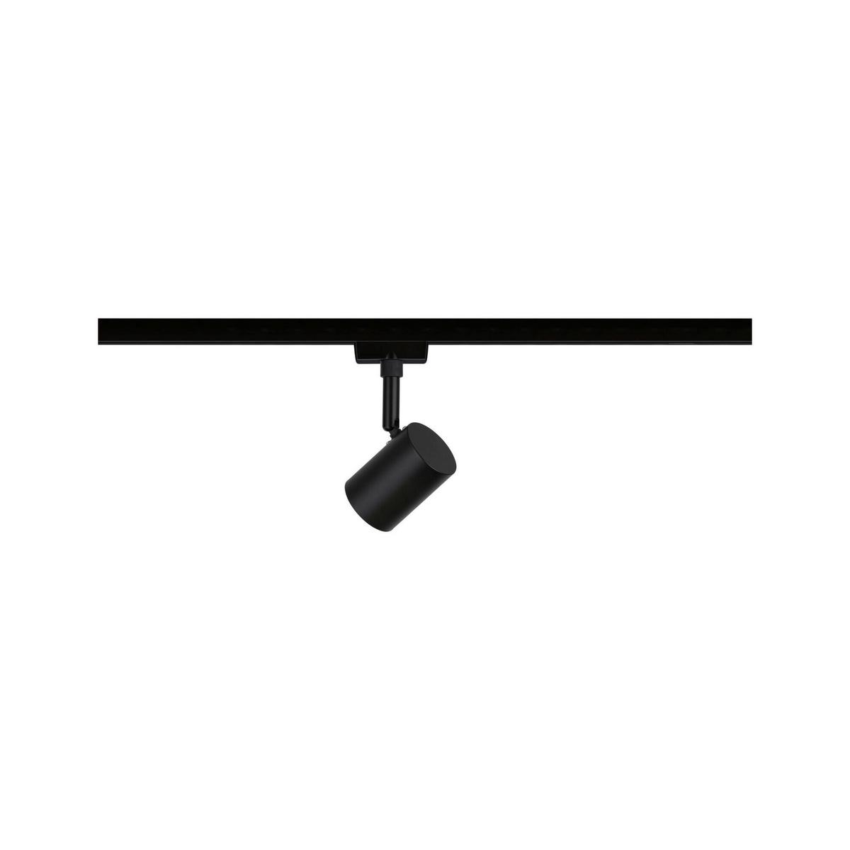 Schienensystem-Strahler Urail Limba Schwarz max. 4 Watt - Schwarz, Design, Glas/Metall (15/7/5cm) - Paulmann