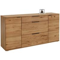 Sideboard Valera in Wildeiche - Wildeiche/Schwarz, KONVENTIONELL, Holz/Holzwerkstoff (180/90/44cm) - Premium Living