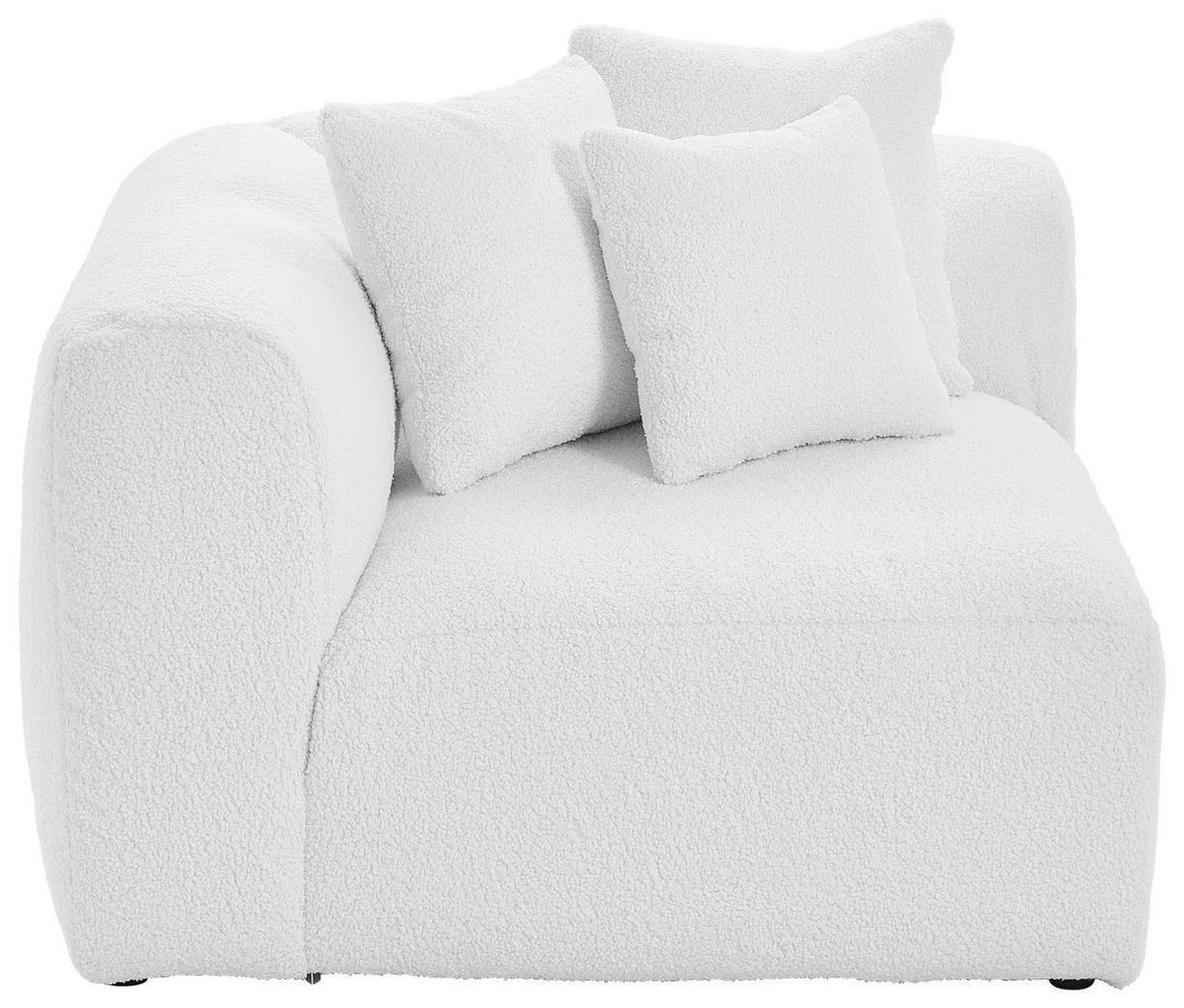 Modul Sofaelement Bloom Ecke Weiß - Weiß, Trend, Textil (115/70/115cm) - Livetastic