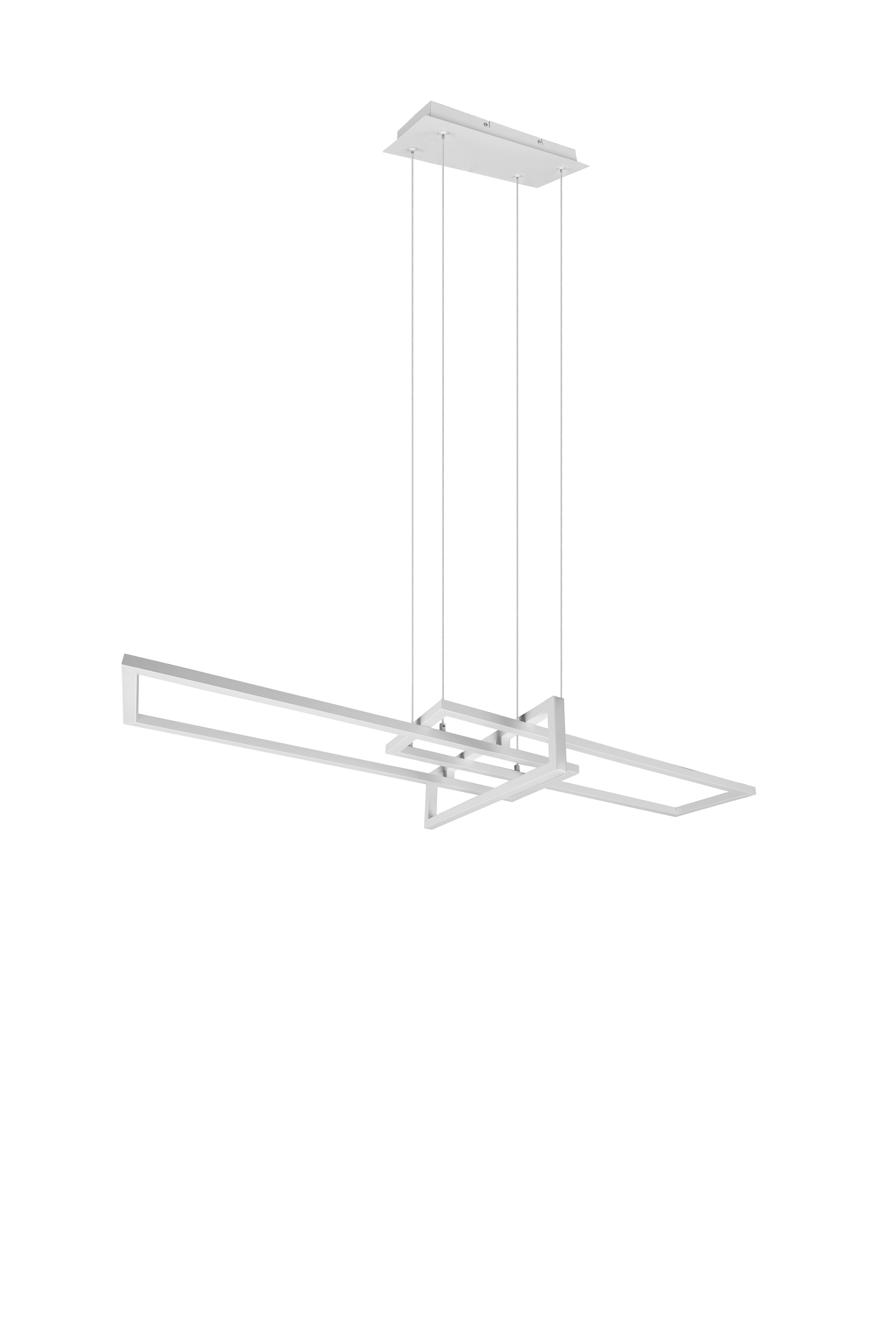 LED-Hängeleuchte Salinas in Weiß max. 34 Watt - Weiß, Design, Metall (110/40/150cm) - Trio Leuchten