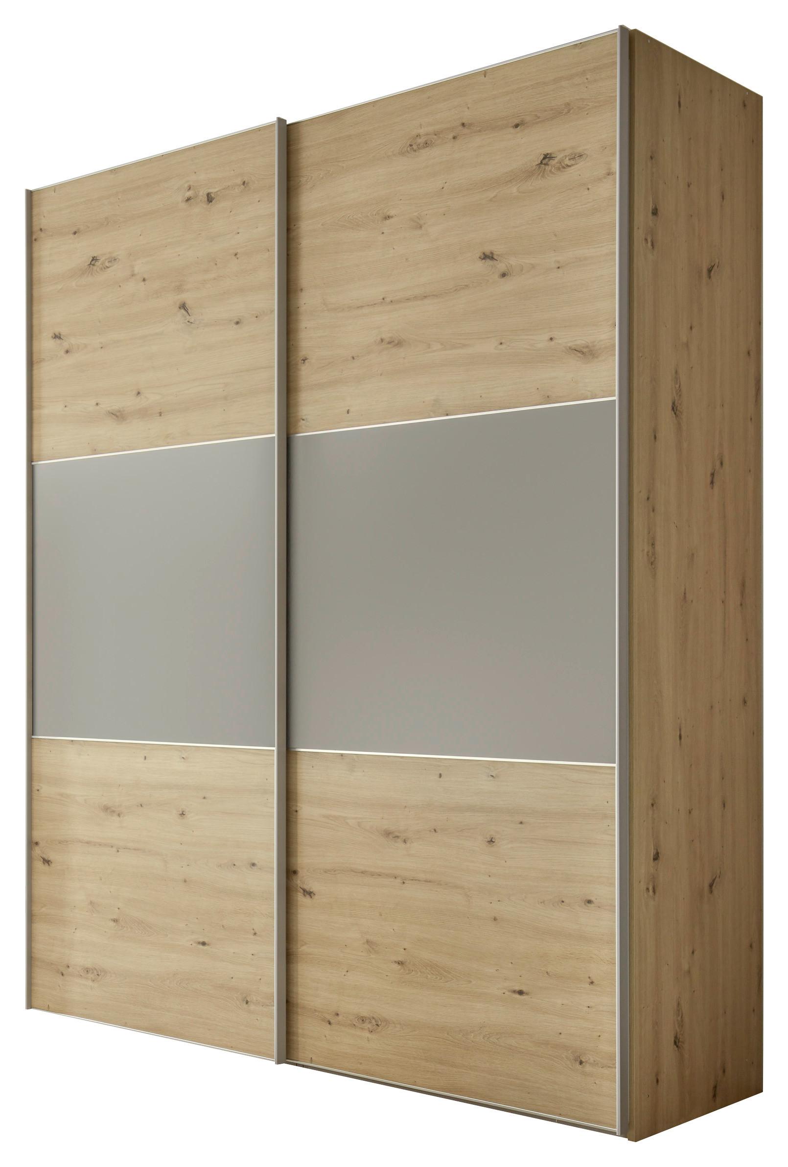 Ormar S Kliznim Vratima Includo - siva/hrast Artisan, Design, drvni materijal (188/222/68cm) - Premium Living