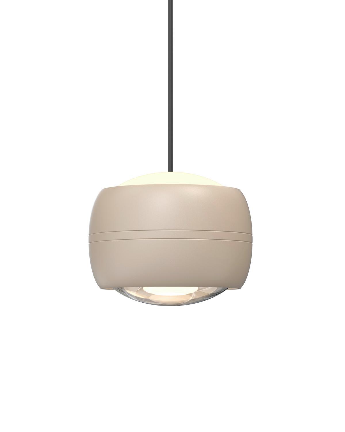 LAMPA WISZĄCA LED 6039-113 QUIBERON - kolor piaskowy, Design, metal (10/10/180cm)