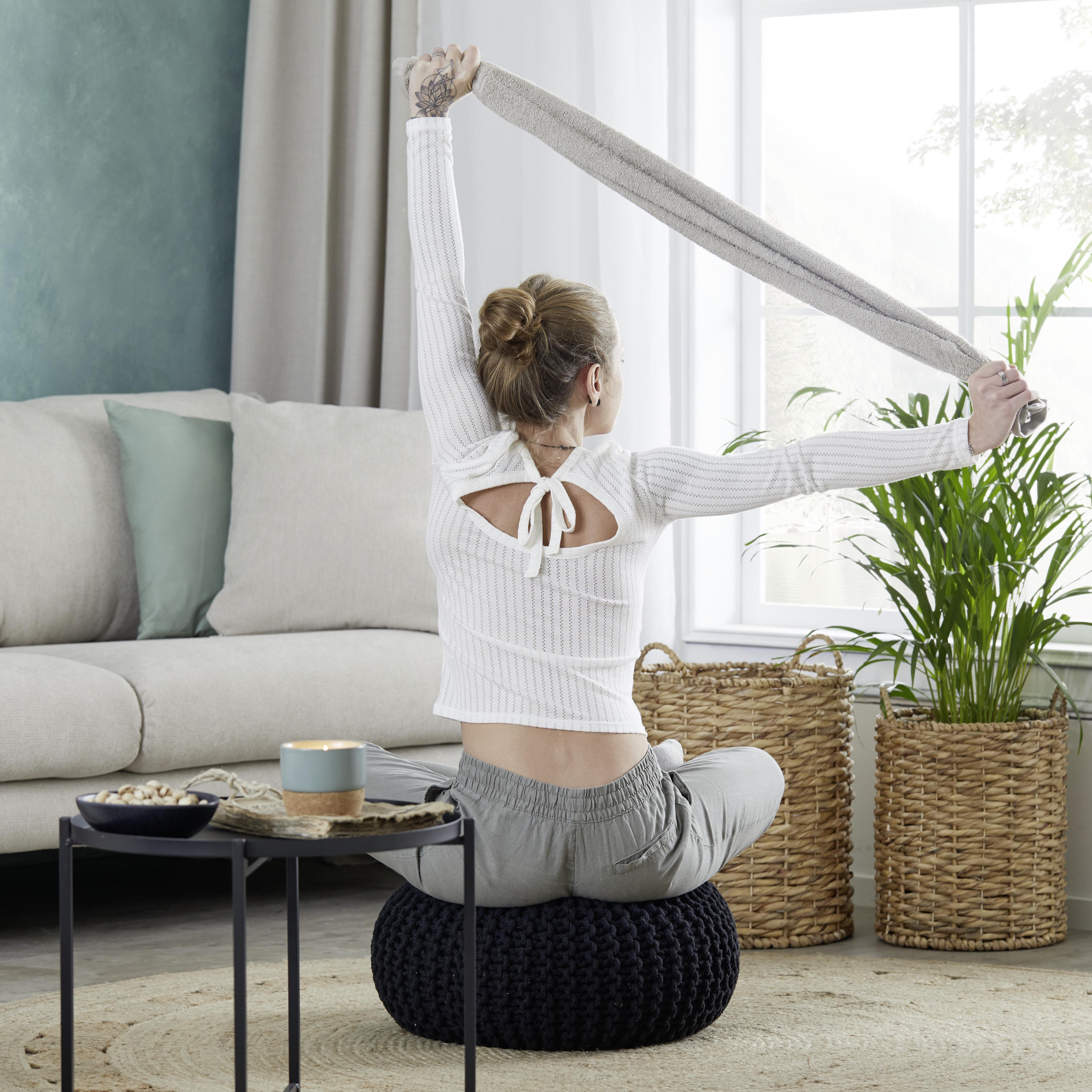 Handtuch Melanie in Grau ca. 50x100cm - Greige, Textil (50/100cm) - Modern Living
