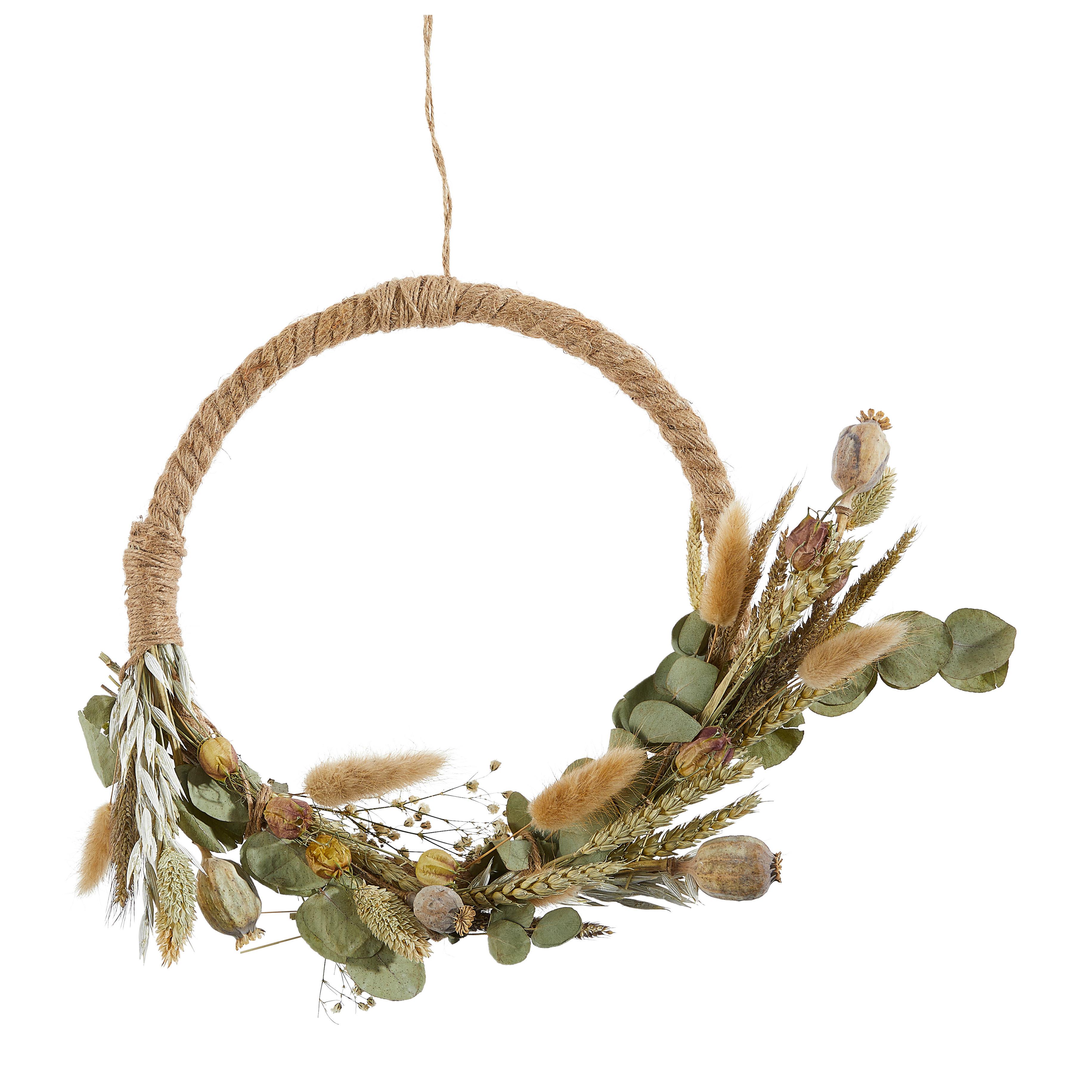 WIANEK Z SUSZONYCH KWIATÓW 312214001 - brązowy, Trend, materiały naturalne (38/3/26cm)