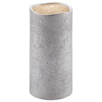 ŚWIECA LED LOA - kolor srebrny, Modern, materiały naturalne (15cm) - Bessagi Home