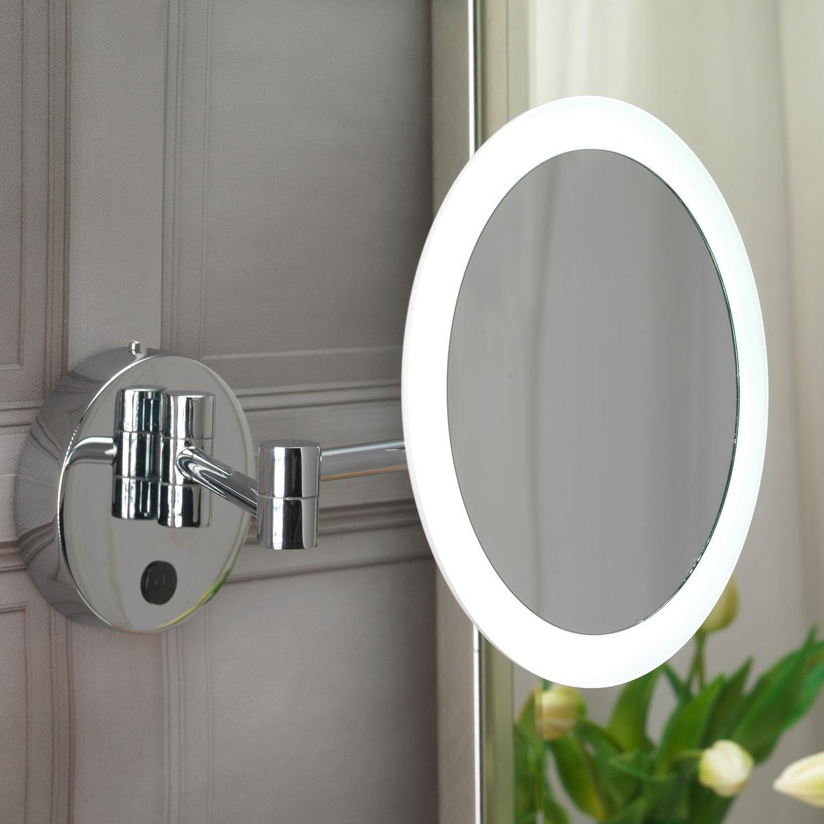 Badezimmer-Wandleuchte Specchio max. 4 Watt - Chromfarben, Basics, Glas/Metall (21/21/21cm)