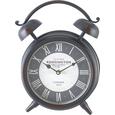 Tischuhr Kensington - Schwarz/Weiß, MODERN, Glas/Papier (24/8/32cm) - MÖMAX modern living