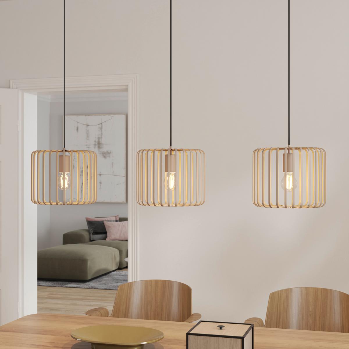 LAMPA WISZĄCA COVENTRY *SBN* - kolor piaskowy, Konventionell, metal (110/25/120cm) - Novel