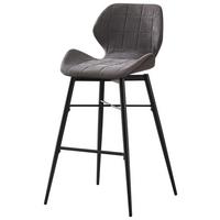 Barski Stol Neapel, Siva - temno siva/siva, Moderno, kovina/tekstil (50/99,5/58cm)