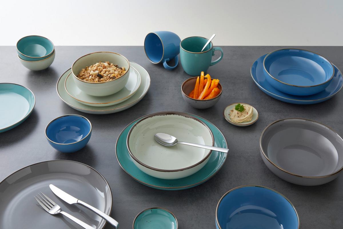 Speiseteller Capri in Grau - Grau, MODERN, Keramik (27/3,7cm) - Mömax