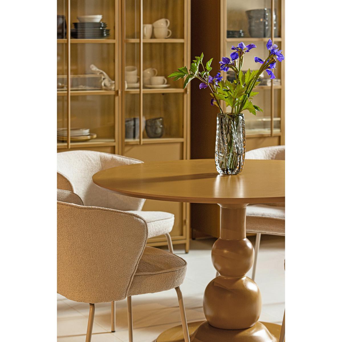 Vitrine Exhibit Honiggelb - Honig, Design, Glas/Metall (96/200/40cm) - Livetastic