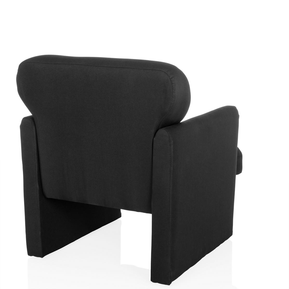 Naslanjač Caripito, Črna - črna, Moderno, tekstil (66/77/74cm) - MID.YOU