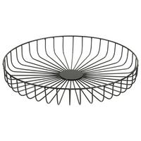 Dekoschale Petra in Schwarz Ø ca. 34cm - Schwarz, Basics, Metall (34/6cm) - Modern Living