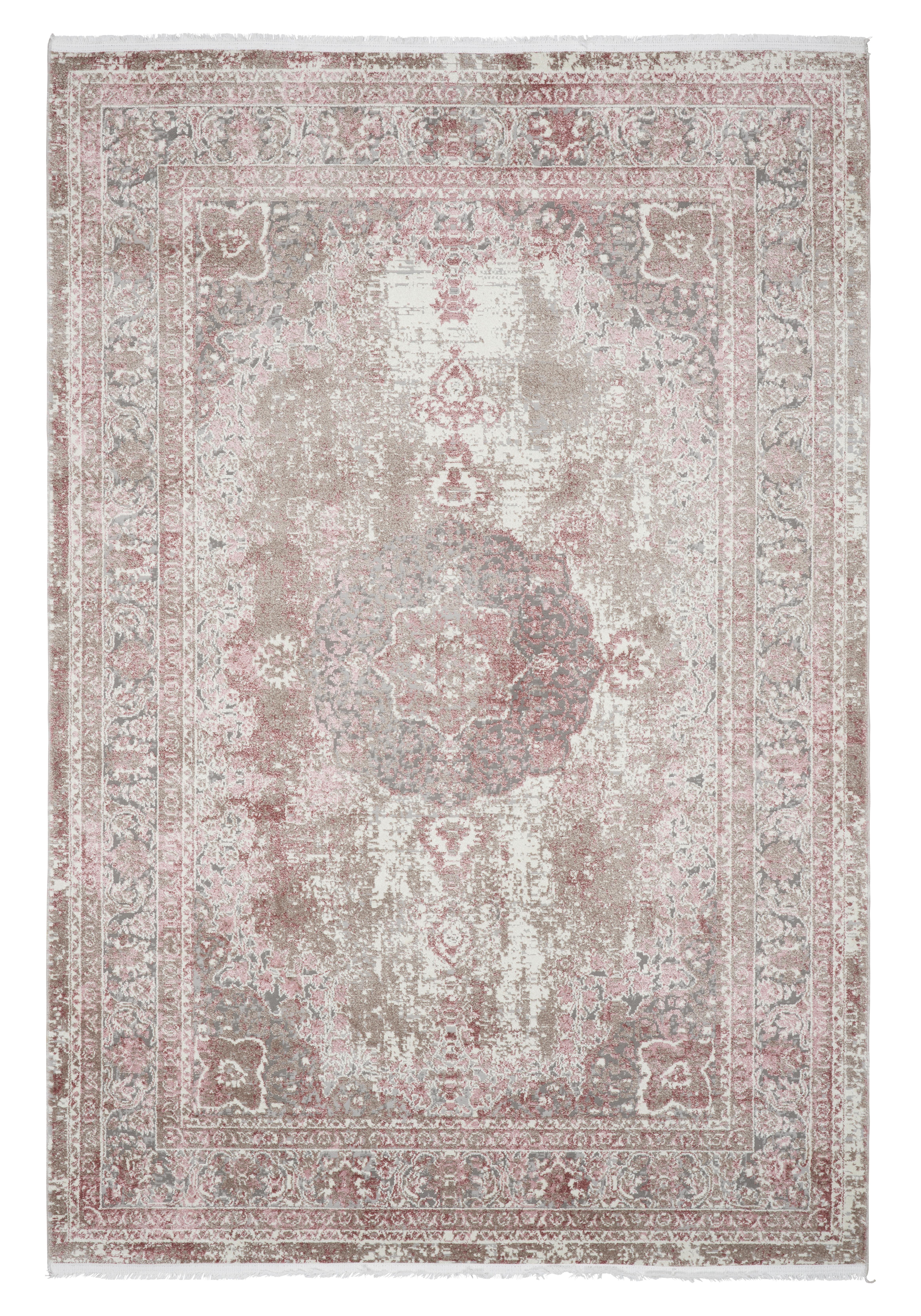 Webteppich Marcus 1 in Rosa ca. 80x150cm - Rosa, Textil (80/150cm) - Mömax