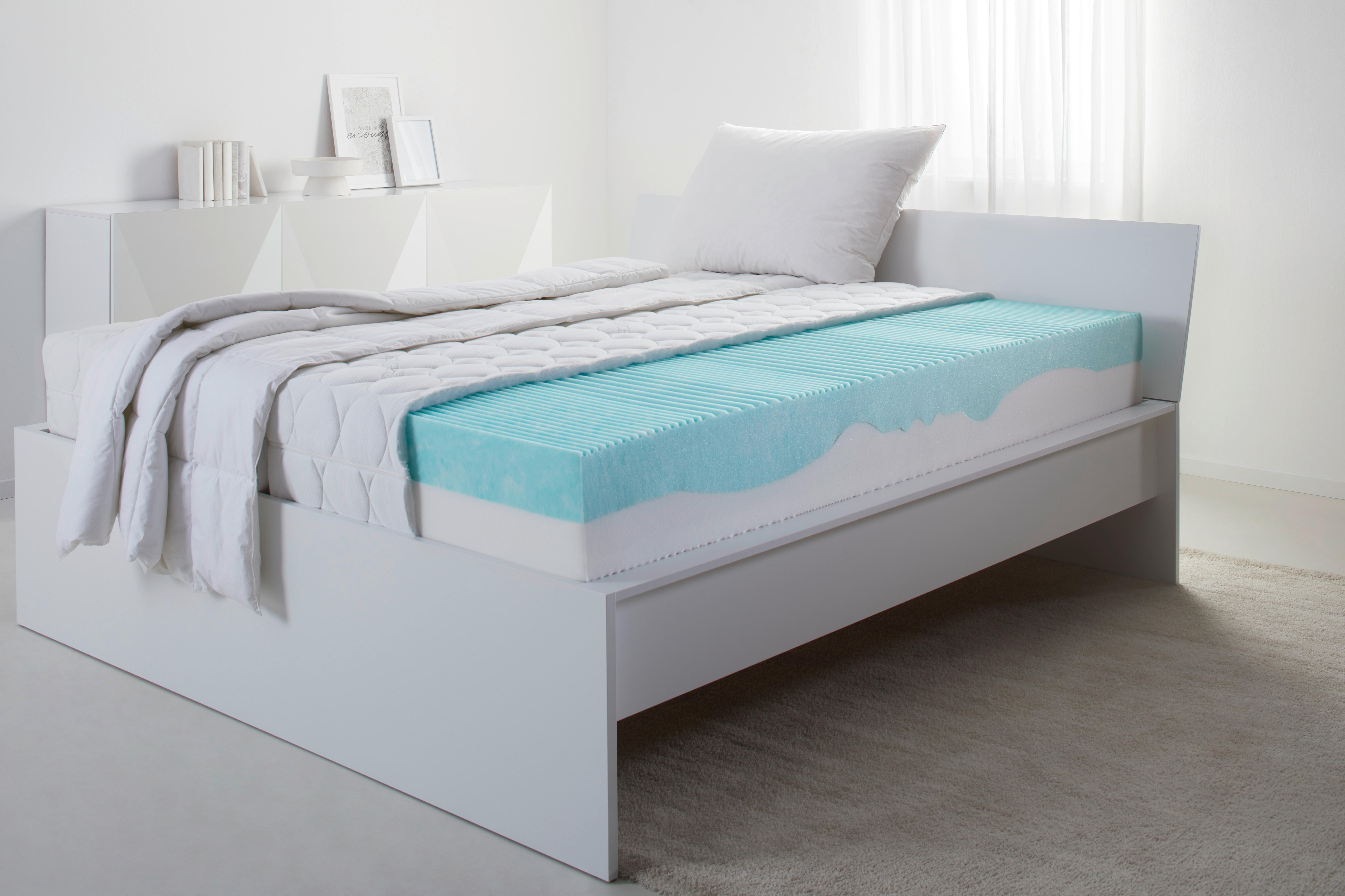 Komfortschaummatratze Ergo 24 ca. 160x200cm - Weiss, Textil (160/200cm) - Nadana
