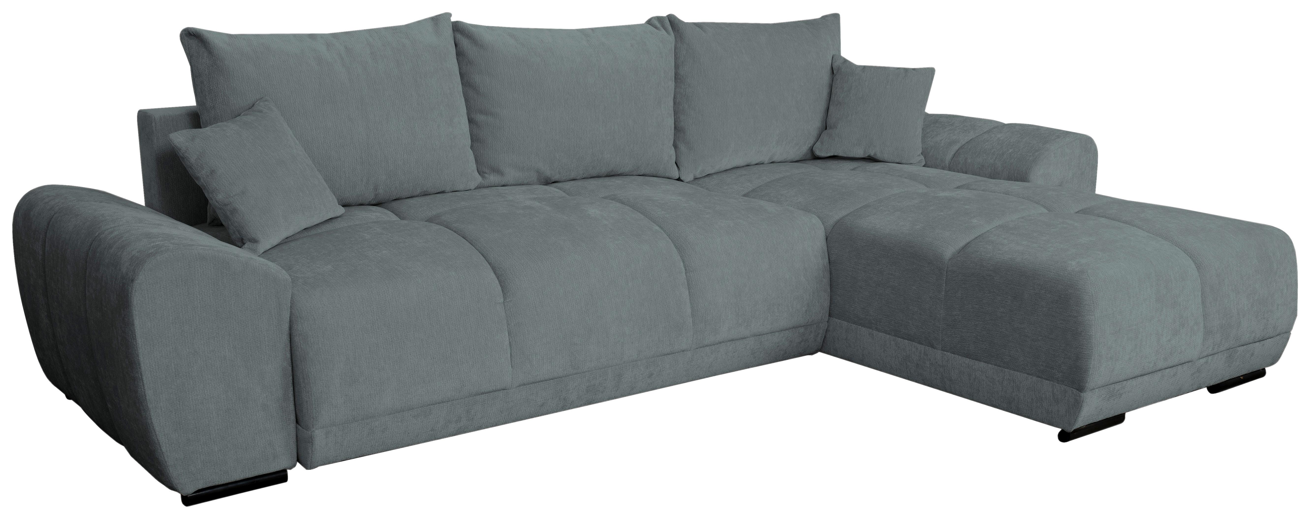 Kutna Garnitura Bonn - siva/crna, Moderno, tekstil/plastika (296/182cm)