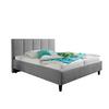 Polsterbett Avola Grau ca. 180x200 cm - Schwarz/Grau, MODERN, Holz/Textil (180/200cm) - Livetastic