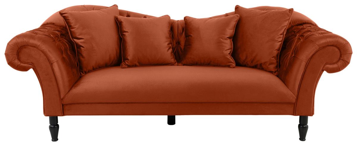 CANAPEA CU 3 LOCURI CUPIDO - ruginiu, Design, textil (242/91/104cm) - Mömax
