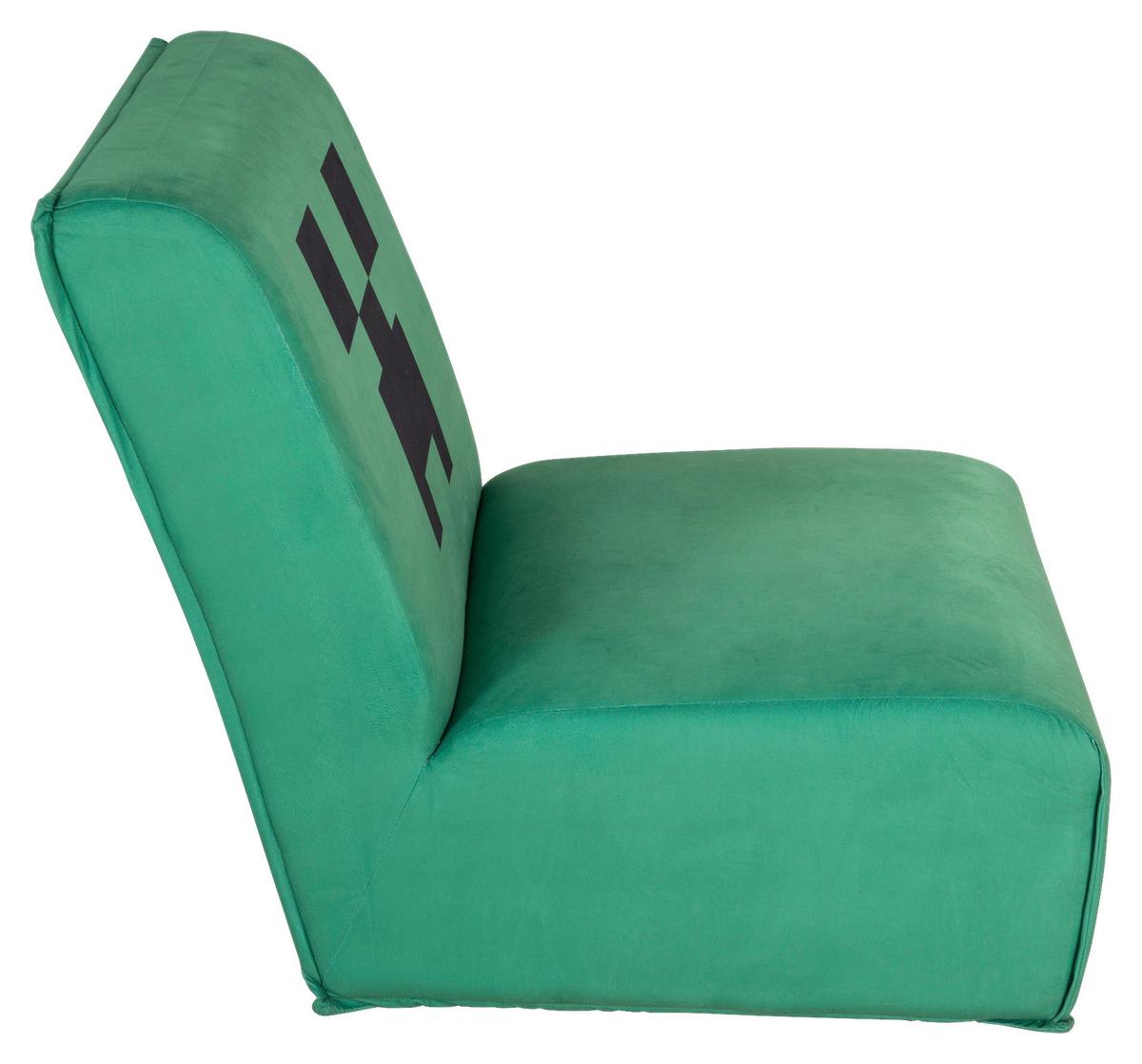 Loungesessel Minecraft Creeper ca. 66x80x94 cm Grün - Grün, MODERN, Textil (66/80/94cm) - Minecraft